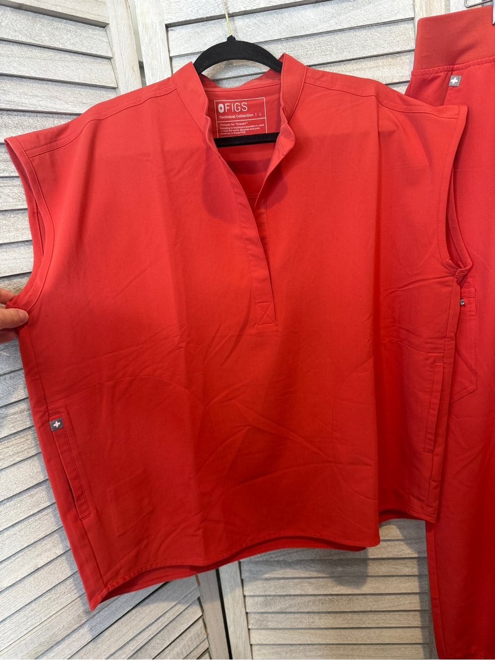 Figs Scrub Set Rafaela Top L Zamora Pant Size XL Coral - Picture 7 of 10